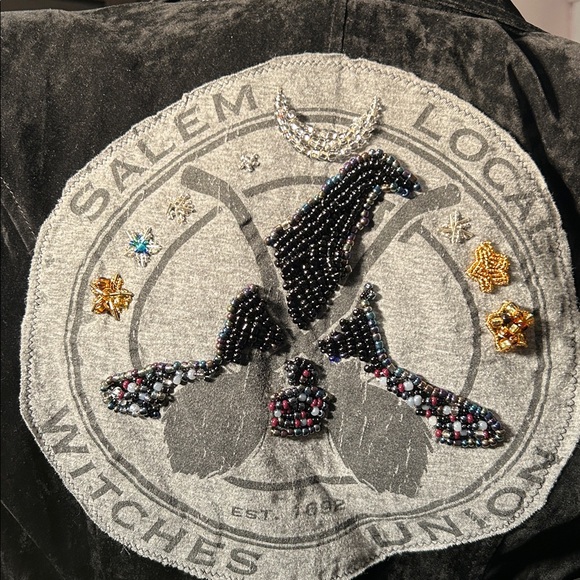 Black Witchcraft Embroidered Jacket - Picture 6 of 17